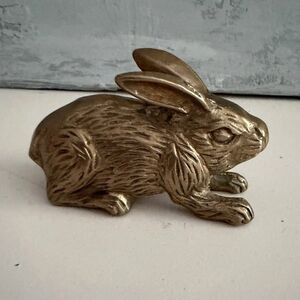 Rabbit  Figure 3" Brass Heavy Metal Rabbit Bunny Easter Hare Made In India